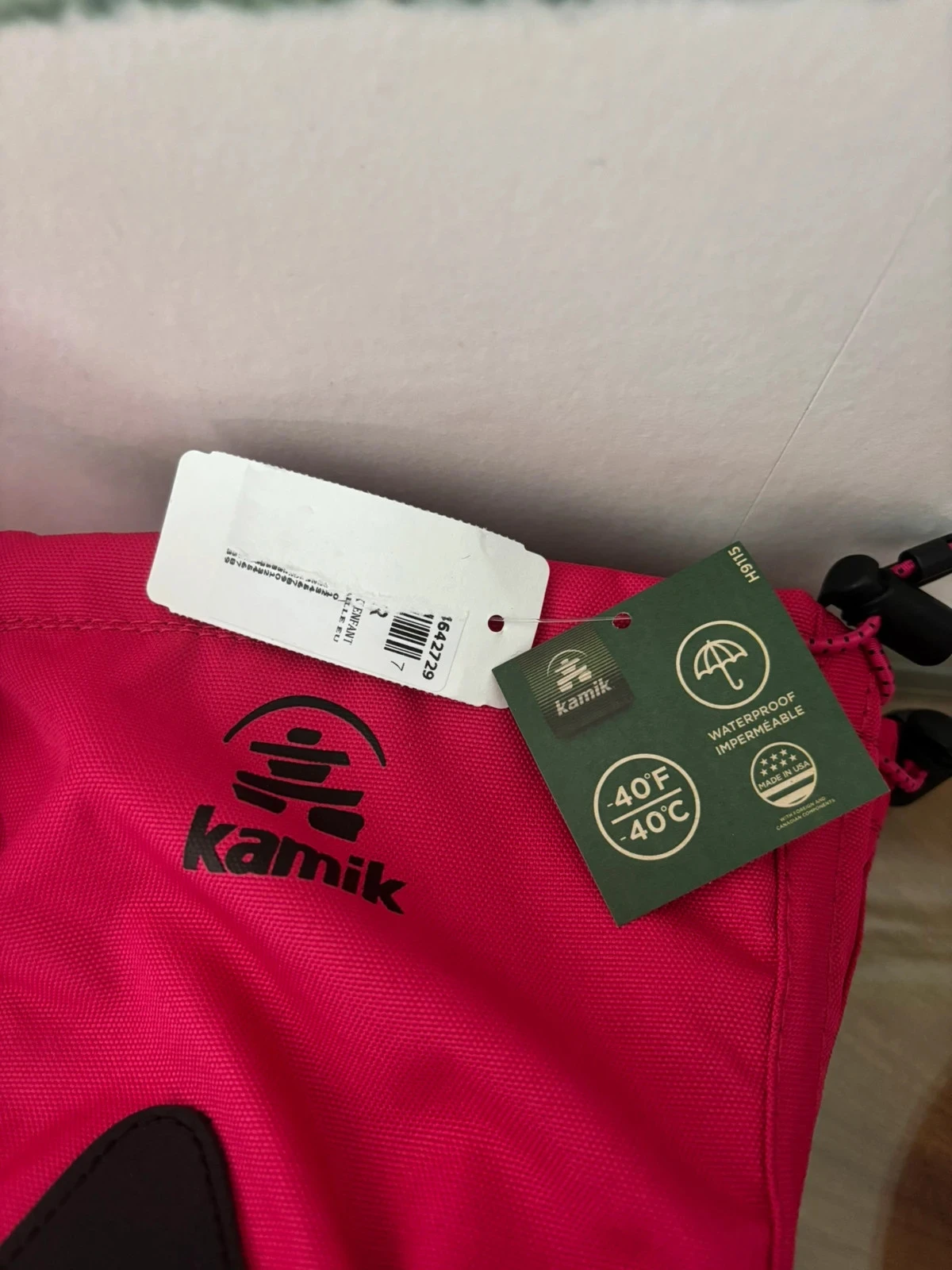 Botas de neve Kamik rosa escuro para meninas, tamanho 32, pós-esqui – photo 8